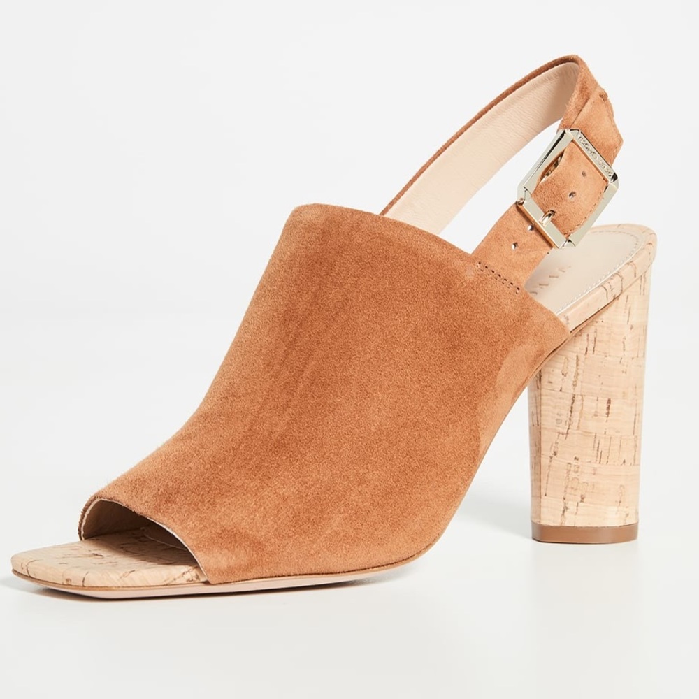 New Veronica Beard Bodhi Suede Slingback Heels - Picture 2 of 5